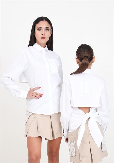 White girl's shirt with embroidery MSGM | Shirt | S4MSJGSI089001