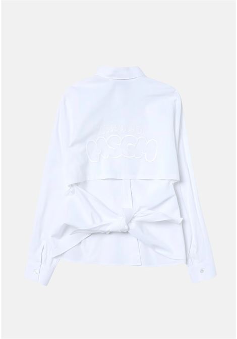 White girl's shirt with embroidery MSGM | Shirt | S4MSJGSI089001
