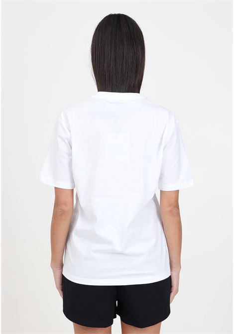 White girl's T-shirt with contrasting lettering print MSGM | T-shirt | S4MSJUTH010001