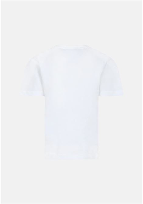 T-shirt donna bambina bianca con logo pennellato MSGM | T-shirt | S4MSJUTH011001
