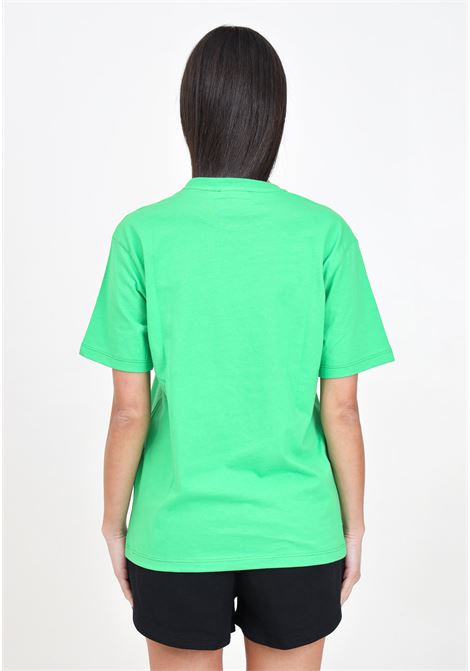 Green women's and girls' t-shirt with logo print MSGM | S4MSJUTH012080