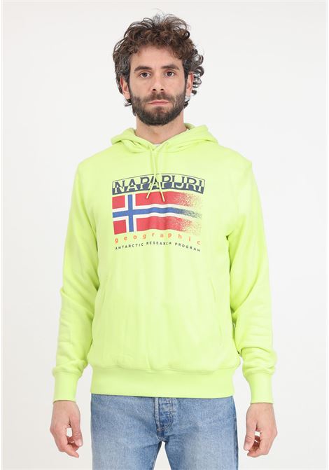 Kreis-h neon yellow men's sweatshirt NAPAPIJRI | Hoodie | NP0A4HPEY1I1Y1I1