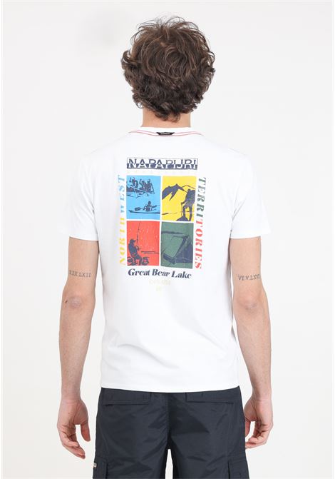 White men's T-shirt with S-gras print NAPAPIJRI | T-shirt | NP0A4HQN002121