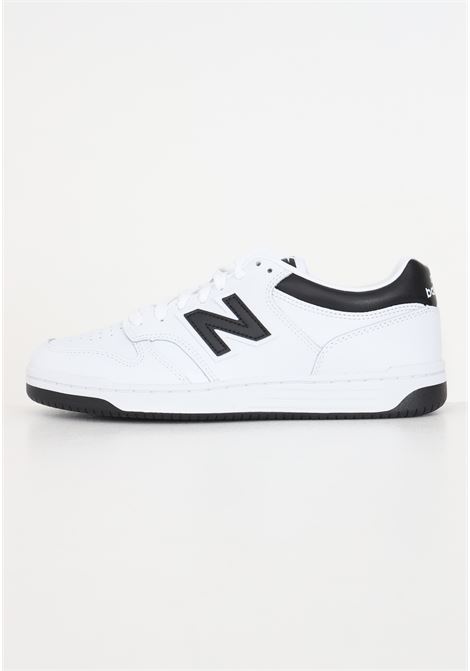 Black and white 480 model men's and women's sneakers with laces NEW BALANCE | Sneakers | BB480LBKWHITE-BLACK