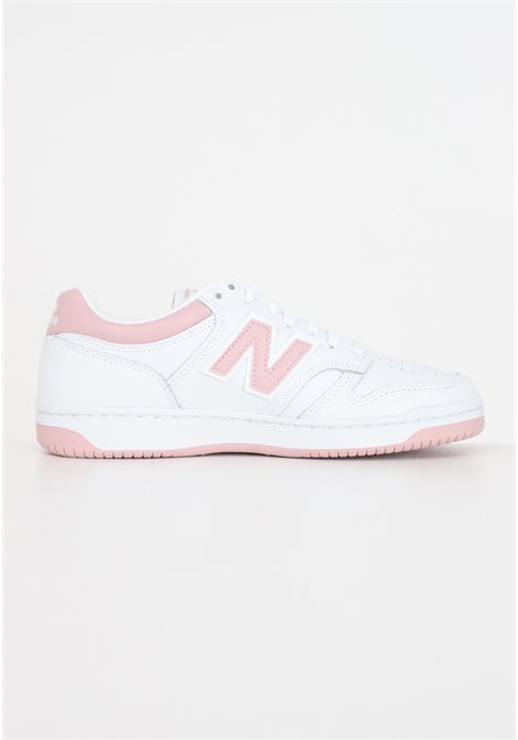 White and pink 480 model women's sneakers NEW BALANCE | Sneakers | BB480LOWHITE-PINK