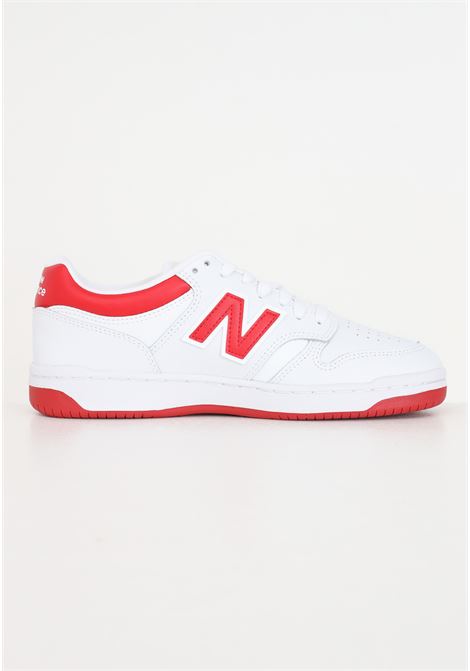 White and red 480 model men's and women's sneakers NEW BALANCE | Sneakers | BB480LTRWHITE-BLUE
