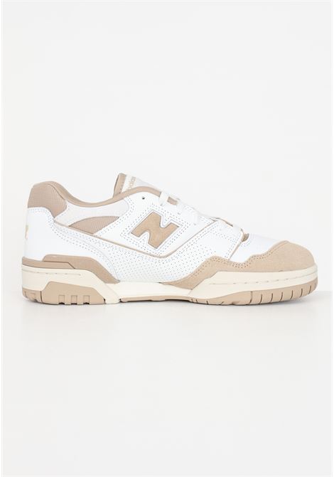 White and beige 550 sneakers for men NEW BALANCE | BB550NEC.