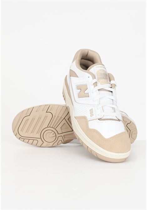 White and beige 550 sneakers for men NEW BALANCE | Sneakers | BB550NEC.