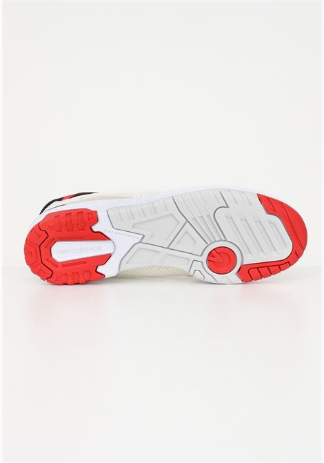 Sneakers casual bianche e rosse da uomo 550 NEW BALANCE | Sneakers | BB550VTBSEA SALT