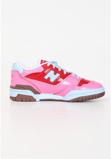 550 pink, red and light blue women's sneakers NEW BALANCE | BB550YKCTEAM RED-PINK