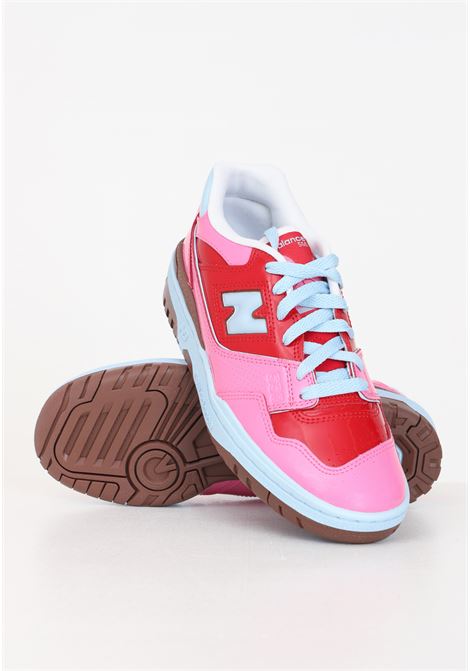 550 pink, red and light blue women's sneakers NEW BALANCE | Sneakers | BB550YKCTEAM RED-PINK