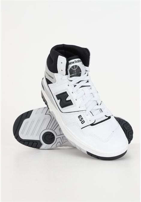 White, black and gray 650 model men's and women's sneakers NEW BALANCE | Sneakers | BB650RCE.