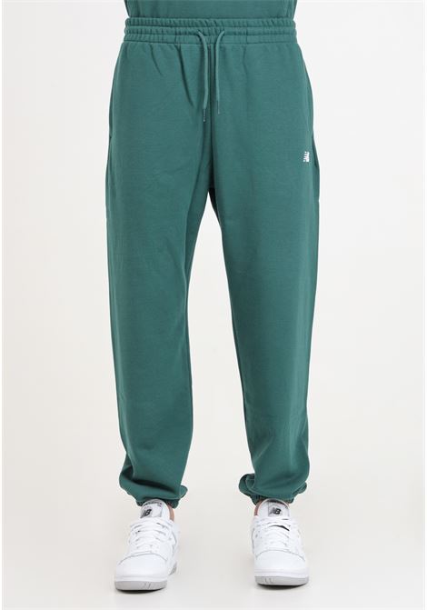 Essentials green men's french terry trousers NEW BALANCE | Pants | MP41519NWG335