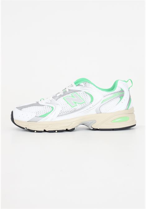 White and green 530 EC men's and women's sneakers NEW BALANCE | Sneakers | MR530ECWHITE