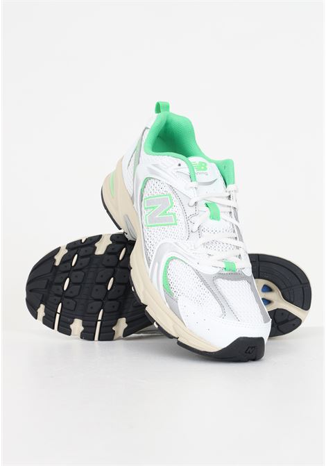 White and green 530 EC men's and women's sneakers NEW BALANCE | Sneakers | MR530ECWHITE