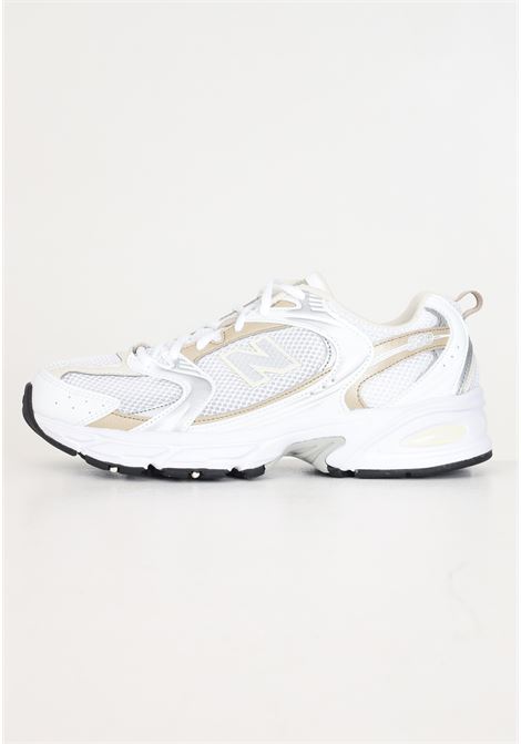 White, golden and silver 530 model men's and women's sneakers NEW BALANCE | Sneakers | MR530RDWHITE