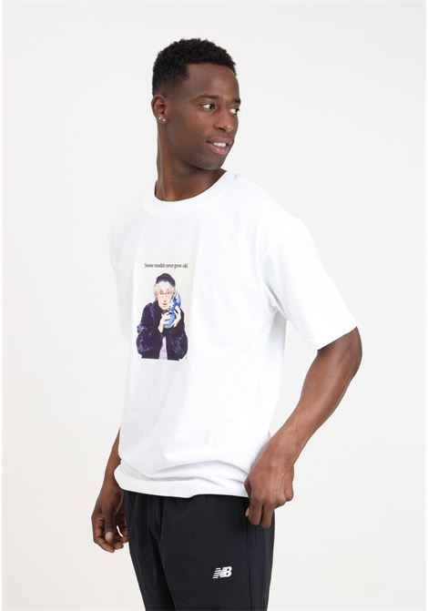 T-shirt da uomo bianca athletics never age NEW BALANCE | T-shirt | MT41548WT100