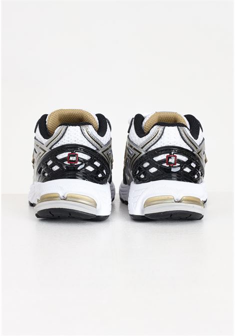 1906 sneakers for boys and girls, white, black and gold NEW BALANCE | PC1906RASILVER METALLIC