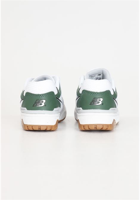 Sneakers da bambino bambina modello 550 bianche e verdi NEW BALANCE | PSB550SDBRIGHTON GREY
