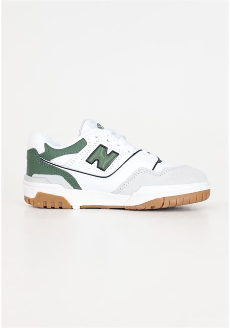 White and green 550 model children's sneakers NEW BALANCE | Sneakers | PSB550SDBRIGHTON GREY