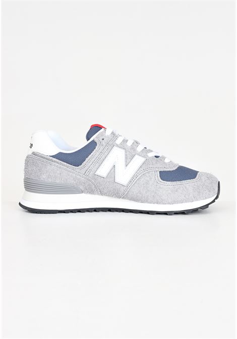 Gray white and blue 574 men's sneakers NEW BALANCE | Sneakers | U574GWHALUMINUM GREY