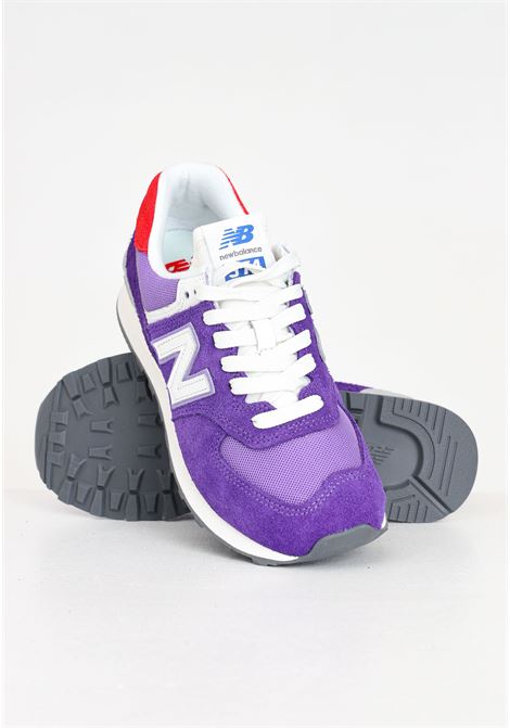 Purple red and white women's 574 sneakers NEW BALANCE | WL574YE2PRISM PURPLE