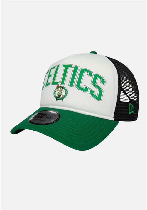 Berretto uomo donna verde bianco e nero Boston Celtics Retro Trucker Cap NEW ERA | 60434970.