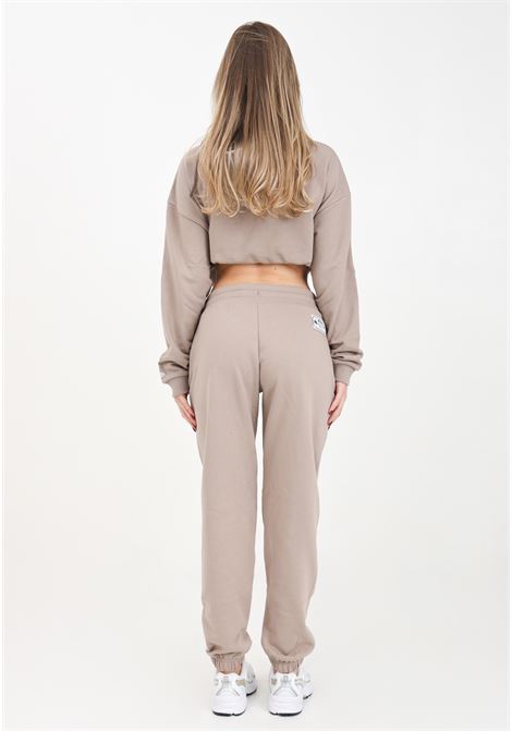Pantaloni da donna marroni New Era Arch Wordmark NEW ERA | 60435283.