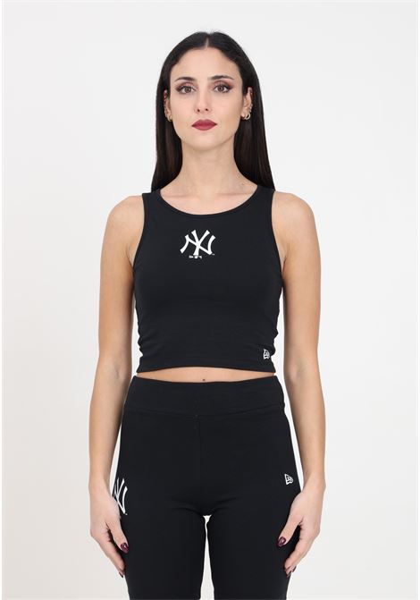 Crop top nero da donna New York Yankees MLB Lifestyle NEW ERA | 60435314.