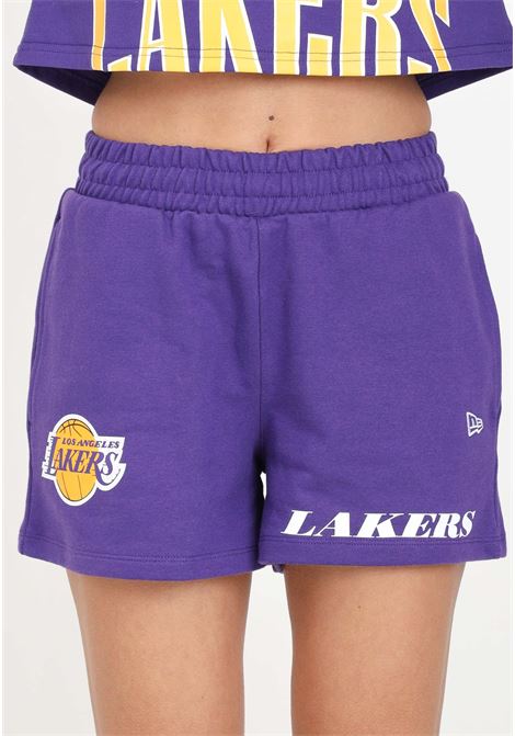 Shorts da donna LA Lakers NBA Team Logo Viola NEW ERA | Shorts | 60435347.