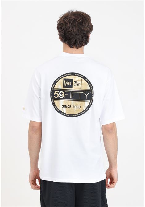 T-shirt da uomo Oversize New Era Sticker Bianca NEW ERA | 60435394.