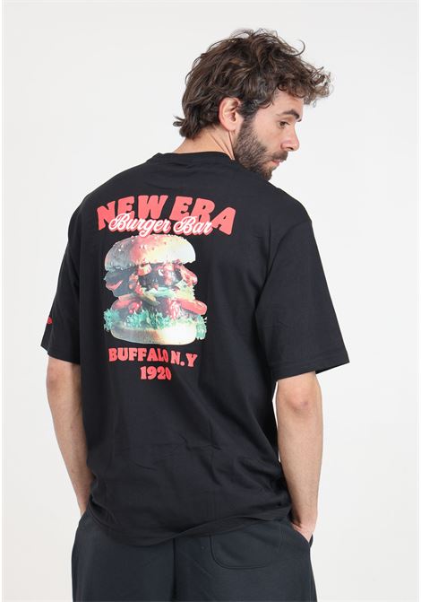 T-shirt da uomo nera Oversize New Era Food Graphic NEW ERA | T-shirt | 60435396.