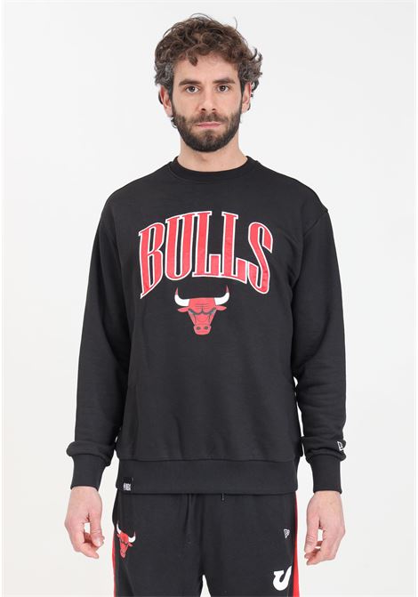 Felpa da uomo Oversize Chicago Bulls NBA Arch Graphic Nera NEW ERA | Felpe | 60435427.