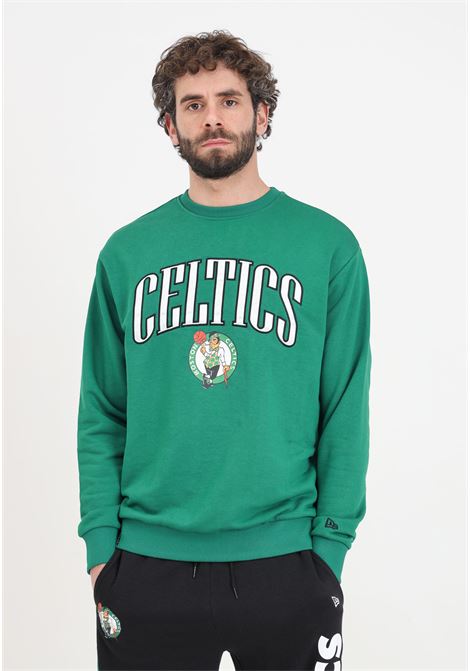 Boston Celtics NBA Arch Graphic Green Men's Oversized Sweatshirt NEW ERA | 60435430.