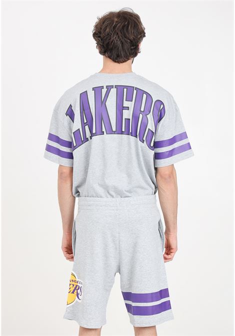LA Lakers NBA Arch Graphic Men's Shorts Grey NEW ERA | Shorts | 60435436.