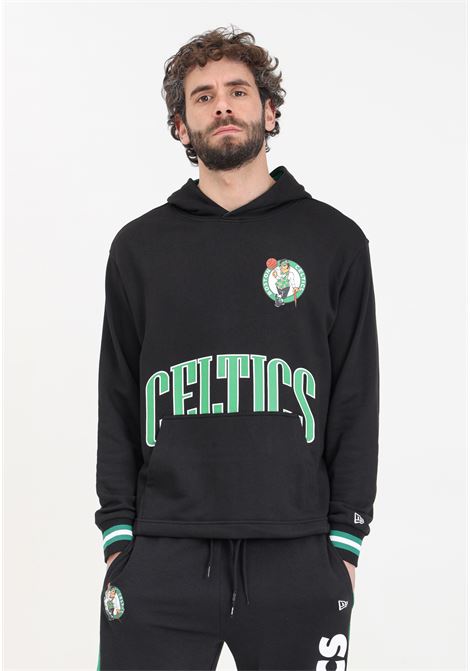 Boston Celtics NBA Arch Graphic Oversized Men's Sweatshirt Black NEW ERA | 60435439.