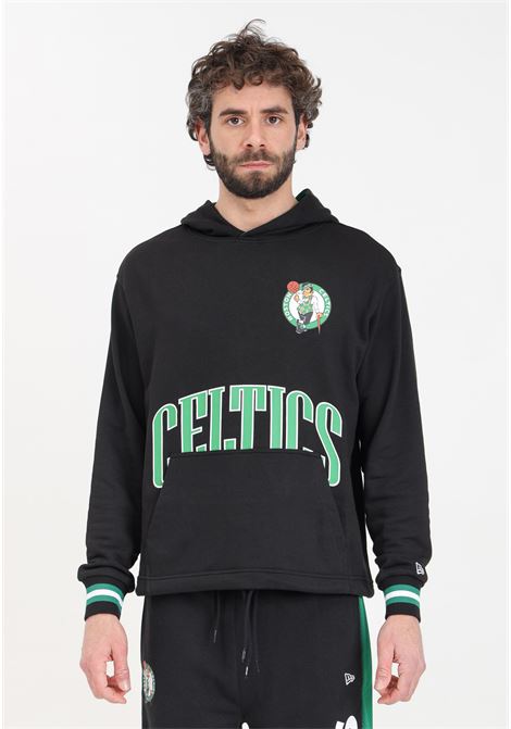 Boston Celtics NBA Arch Graphic Oversized Men's Sweatshirt Black NEW ERA | Hoodie | 60435439.