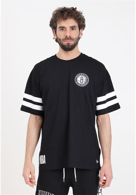 T-shirt da uomo Oversize Brooklyn Nets NBA Arch Graphic Nera NEW ERA | T-shirt | 60435440.
