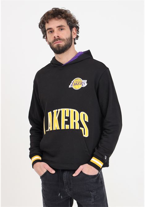 Felpa da uomo Oversize LA Lakers NBA Arch Graphic Nera NEW ERA | 60435441.
