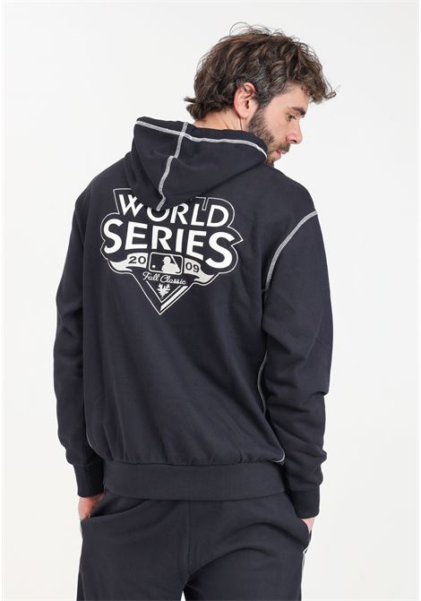 Midnight blue men's sweatshirt with logo print on the back NEW ERA | Hoodie | 60435461.