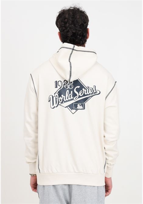 Oversized LA Dodgers MLB World Series men's sweatshirt in butter color NEW ERA | Hoodie | 60435462.