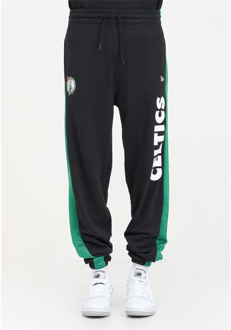 Pantaloni da uomo Boston Celtics Mesh Panel Neri NEW ERA | 60435488.