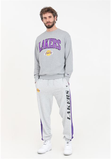 LA Lakers Mesh Panel Gray Men's Pants NEW ERA | 60435491.