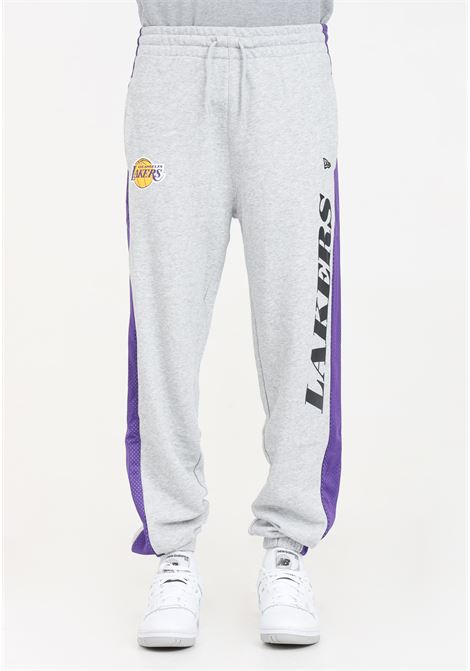Pantaloni da uomo LA Lakers Mesh Panel Grigi NEW ERA | 60435491.