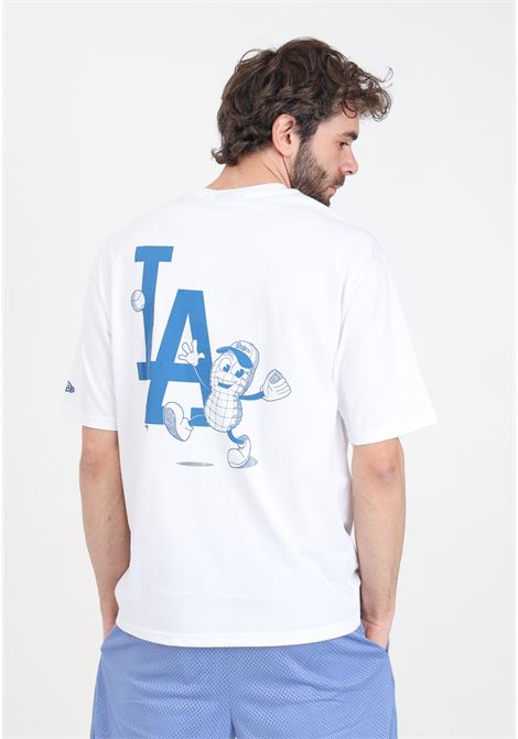 Oversized LA Dodgers MLB Food Graphic Men's White T-Shirt NEW ERA | 60435534.