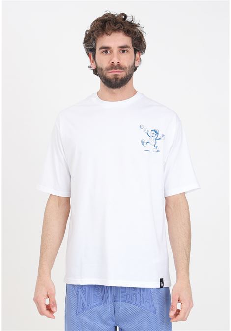 T-shirt da uomo bianca Oversize LA Dodgers MLB Food Graphic NEW ERA | T-shirt | 60435534.