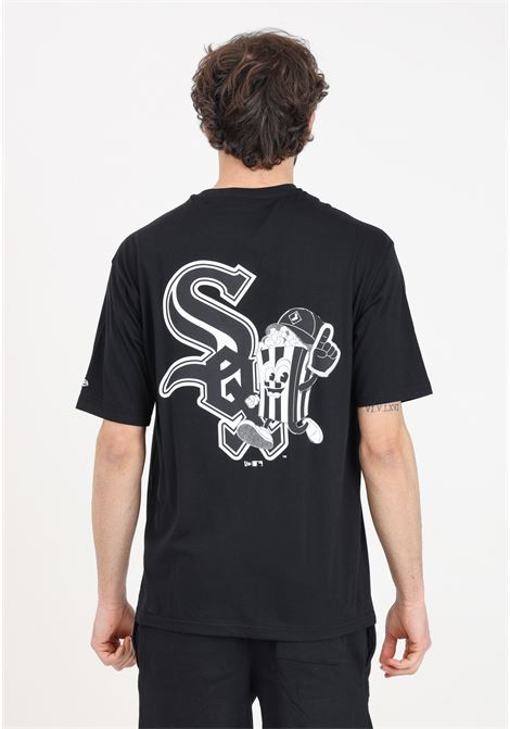 T-shirt da uomo Oversize Chicago White Sox MLB Food Graphic Nera NEW ERA | T-shirt | 60435535.