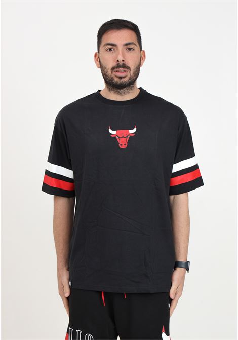 Chicago Bulls NBA Arch Graphic Oversized Men's T-Shirt Black NEW ERA | 60502589.