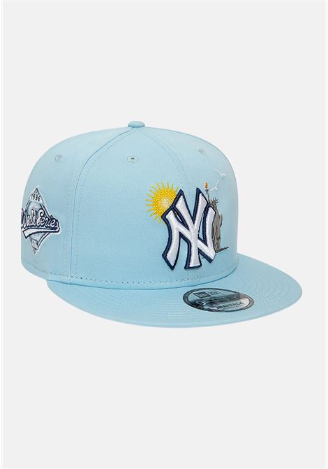 Berretto azzurro per uomo e donna 9FIFTY New York Yankees MLB Summer Icon NEW ERA | 60503500.