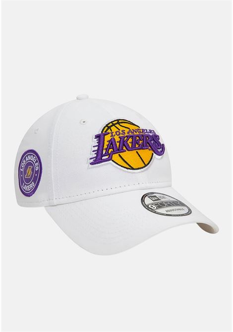 White 9FORTY LA Lakers NBA men's and women's cap NEW ERA | Hats | 60503587.